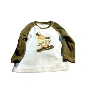 (5 for $25)Carter’s fleece, long  sleeve top or pyjama top. Size 12 months. EUC